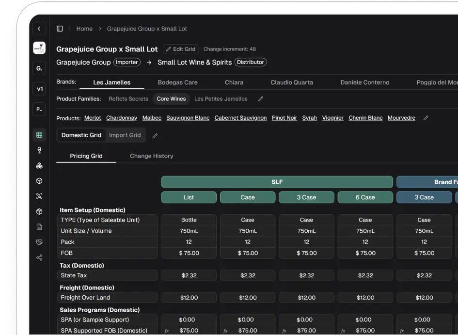 Blendwise interface on multiple devices