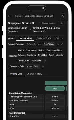 Blendwise interface on multiple devices
